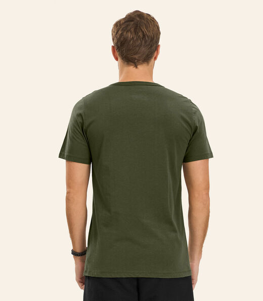Camiseta Meia Malha Masculina Diametro Verde