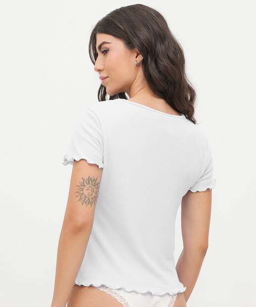 Blusa Pijama Feminino Avulsa Marisa