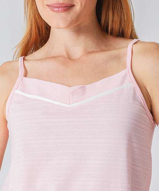 Pijama Feminino Piquet Alças Finas Marisa