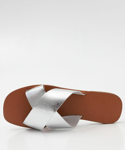 Rasteirinha Feminina Metalizada Marisa 413C346 Prateado