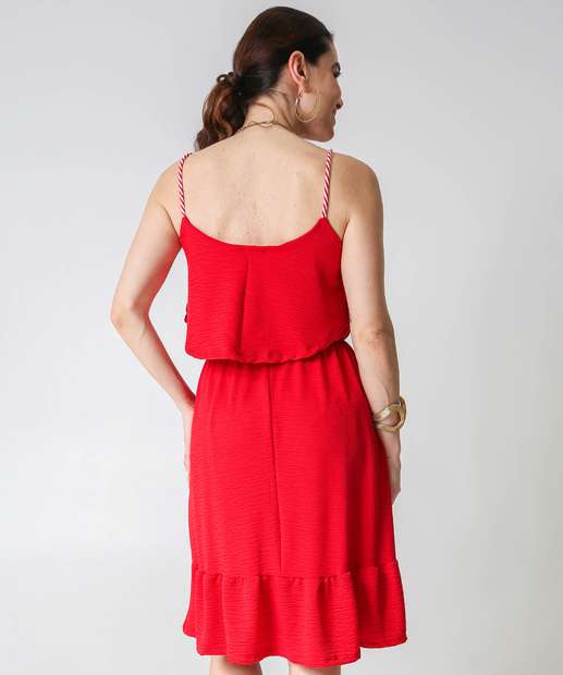 Vestido Feminino Alças Corda Náutica Marisa 