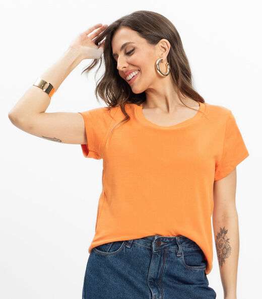 Blusa Feminina Infinita Cor Laranja