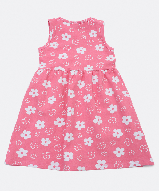 Vestido Infantil Floral Colorido Marisa Tam 1 a 3