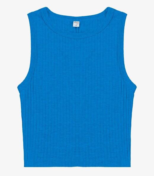 Regata Feminina Adulto Canelada Intinita Cor Azul