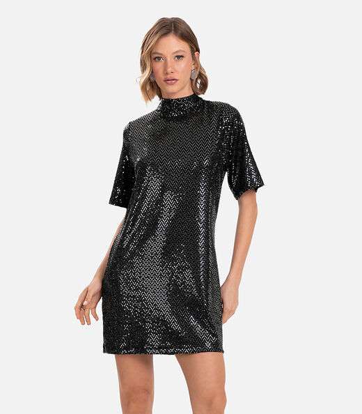 Image_Vestido Feminino Com Lantejoula Endless Preto