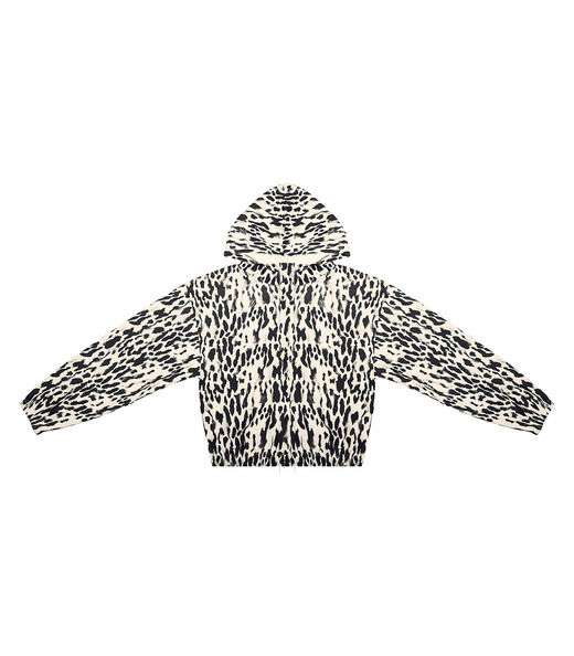 Jaqueta Feminina Em Ponto Roma Estampada Rovitex Bege