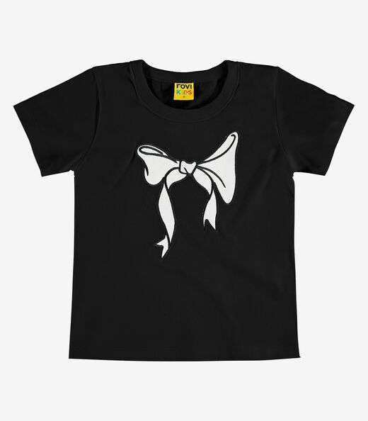 Blusa Feminina Meia Malha Rovi Kids Preto