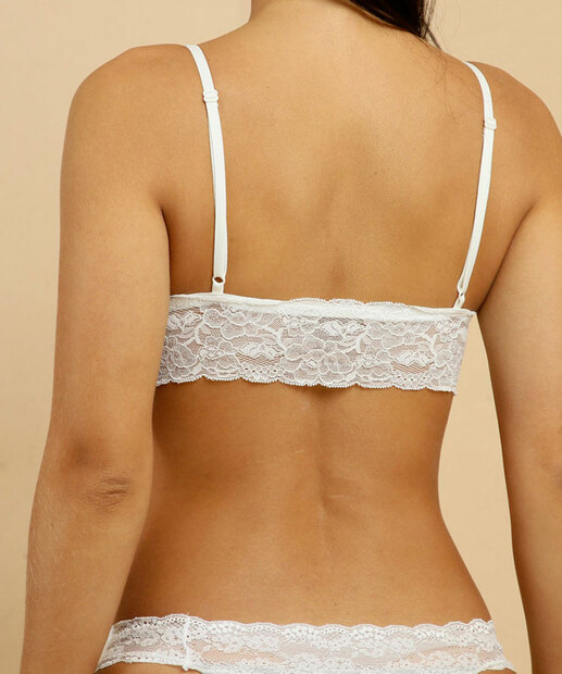 Kit 2 Sutiãs Top Triângulo Recorte Renda Marisa