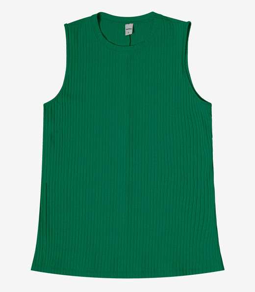 Regata Feminina Ribana Canelada Rovitex Verde