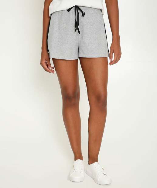 Image_Short Cintura Alta Feminino Moletinho Amarração Marisa