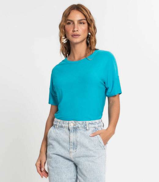Image_Blusa Feminina Em Viscose Endless Azul