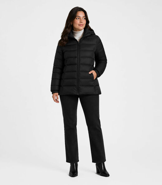 Jaqueta Feminina Plus Size Com Capuz Sea Surf Preto