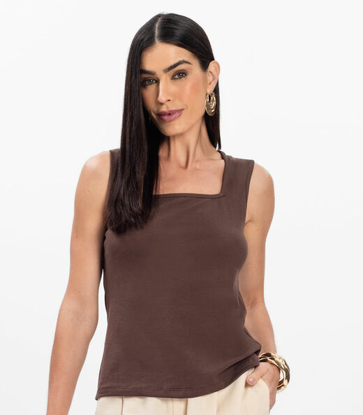 Blusa Feminina Infinita Cor Chocolate