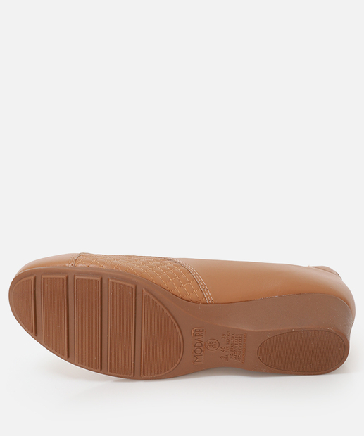 Scarpin Feminino Salto Anabela Modare Caramelo