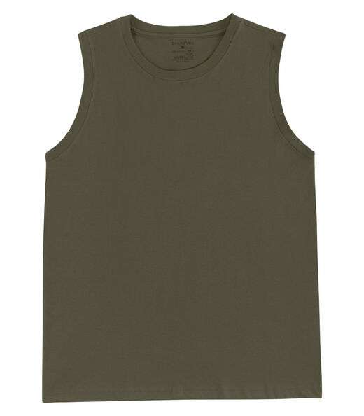 Regata Masculina Básico Meia Malha Diametro Verde