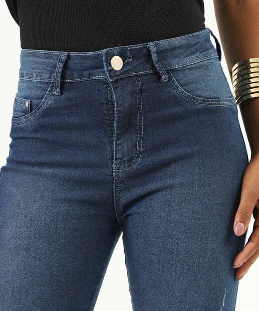 Calça Jeans Cigarrete Feminina Biotipo Azul