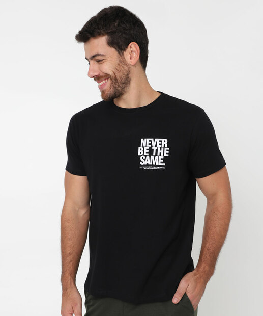 Image_Camiseta Masculina Estampa Frontal Marisa Preto