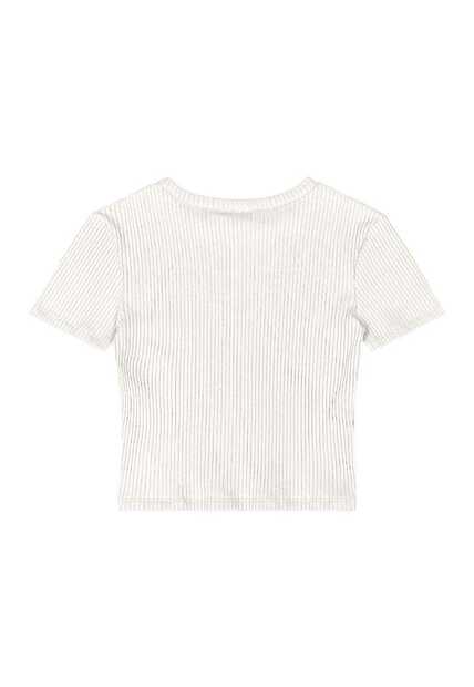 Blusa Juvenil em Ribana Canelada Gloss