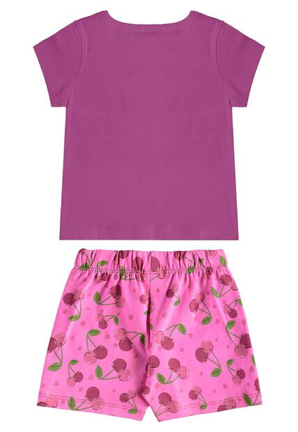 Conjunto Cerejinhas Blusa e Short Bee Loop