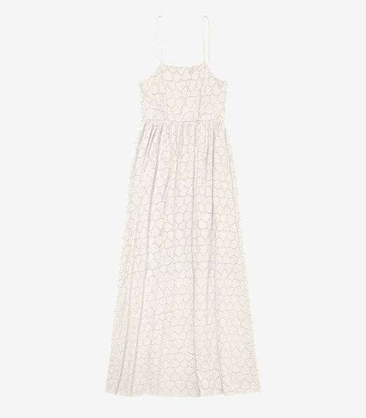 Vestido Midi Feminino Em Laise Endless Bege