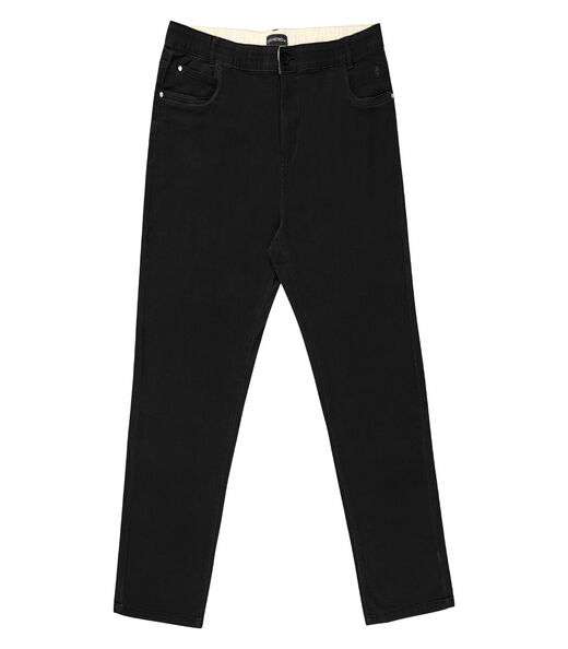 Calça Masculina Plus Size Em Sarja Diametro Preto