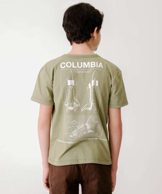 Camiseta Juvenil Manga Curta Nasa Tam 10 a 16