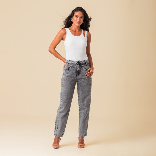 Calça Slouchy Jeans Black Feminina Disparate