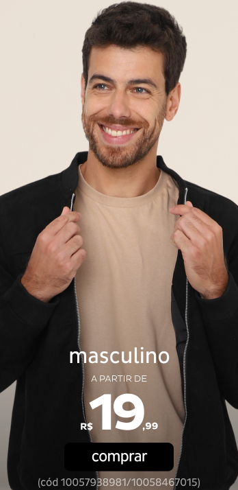 Masculino a partir de R$19,99