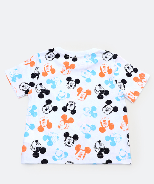 Jardineira Infantil Mickey Disney Tam 1 a 3 Azul