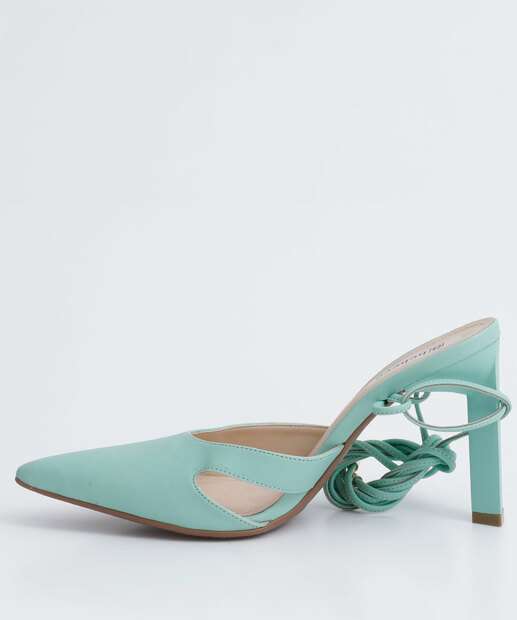 Scarpin Feminino Slingback Salto Fino Amarração Bebecê