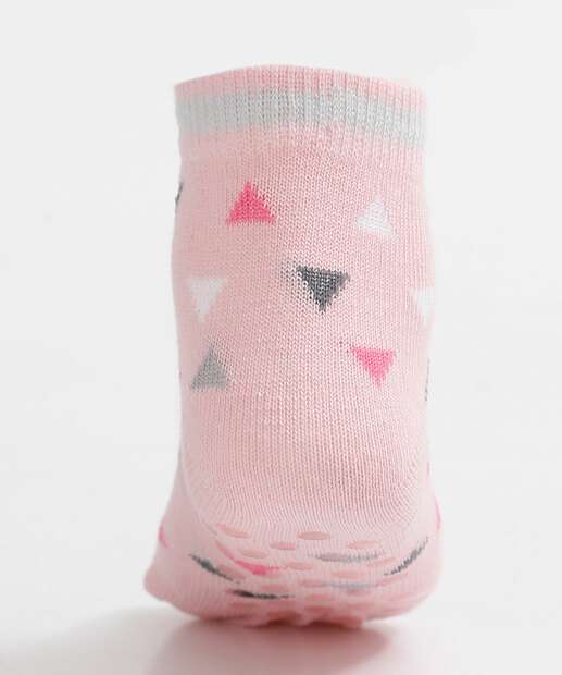 Kit 2 Pares Meias Infantil Estampadas 