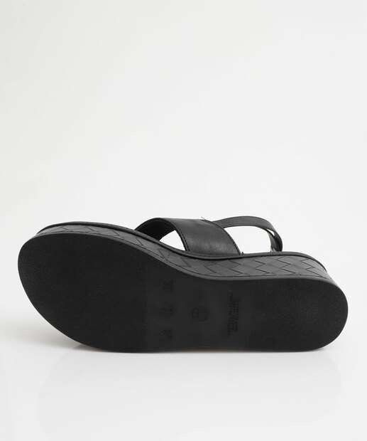 Sandália Feminina Flatform Bebecê Preto
