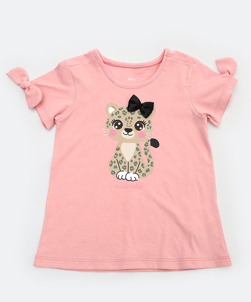 Image_Camiseta Infantil Estampa Onça Marisa Tam 1 a 3 Rosa