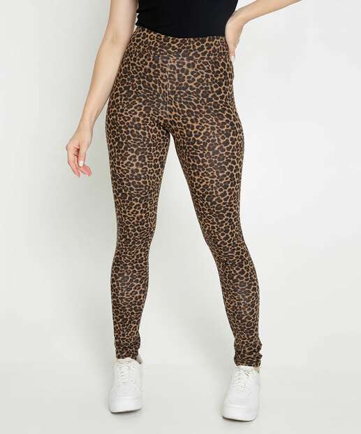 Calça Feminina Legging Estampada Animal Print Marisa
