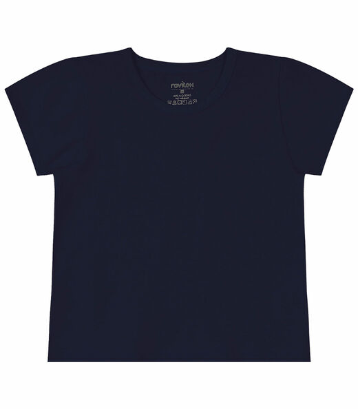 Blusa Básica Infantil Cotton Leve Rovi Kids Azul