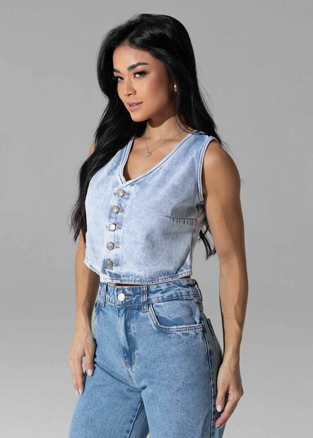 Colete Jeans Sawary - 282809