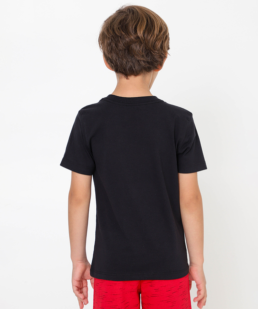 Camiseta Infantil Homem Aranha Marvel Tam 4 a 10 Preto