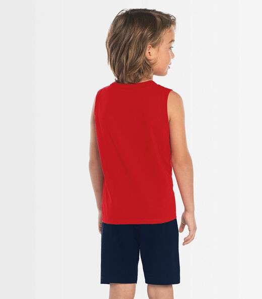 Regata Básica Infantil Masculina Rovitex Kids Vermelho