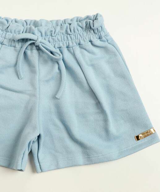 Short Infantil Moletinho Tam 4 a 10