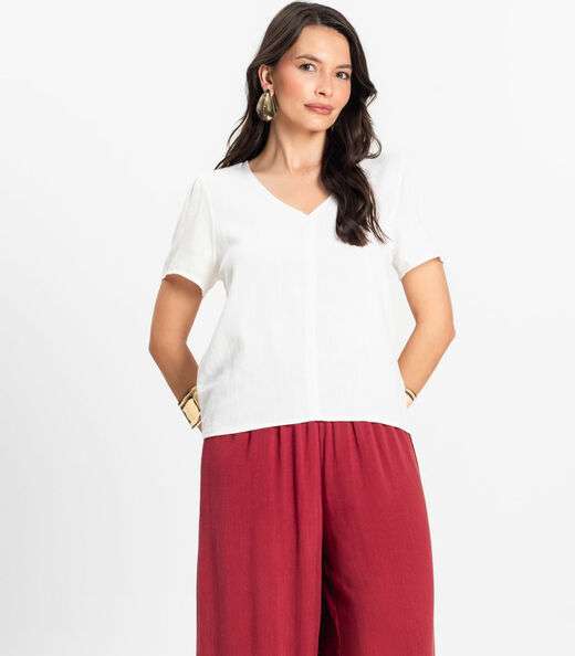 Blusa Feminina Comfy Select Branco