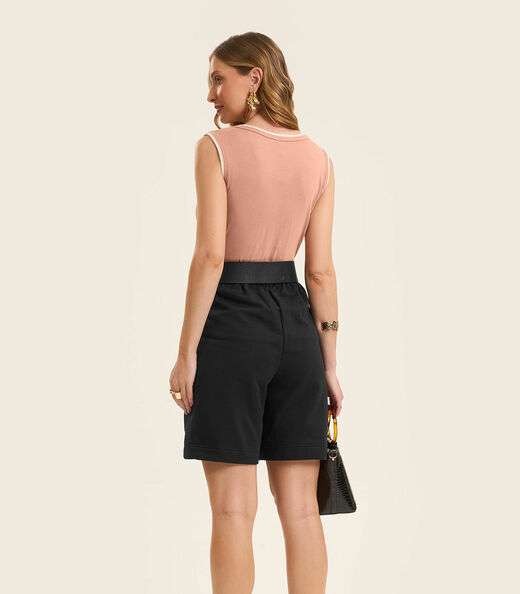 Regata Feminina em Ribana Rovitex Marrom