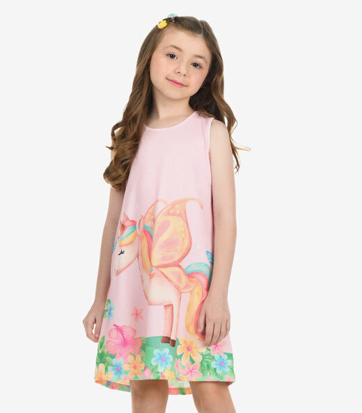 Image_Vestido Poly Flex Touch Cotton Vestido Rovi Kids Rosa