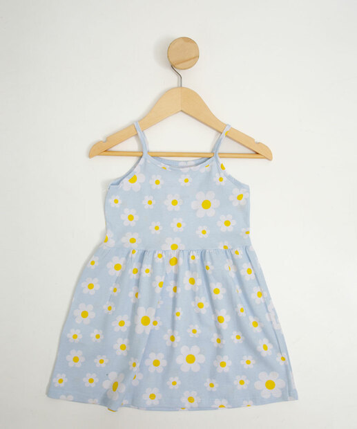 Vestido Infantil Estampa Margaridas Marisa Tam 1 a 3