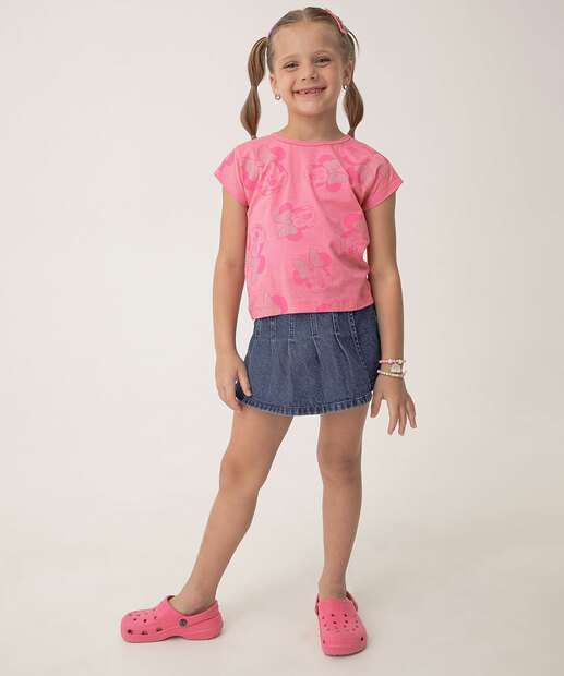Image_Blusa Manga Curta Minnie Disney Tam 4 a 10 Rosa