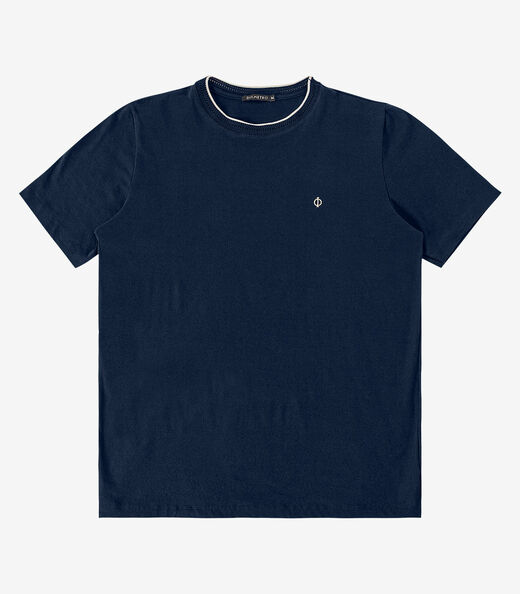 Camiseta Cotton Leve Masculina Diametro Azul