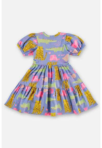 Vestido Infantil em Cotton Estampado Up Baby
