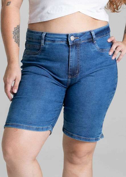 Bermuda Jeans Sawary Plus Size - 276874