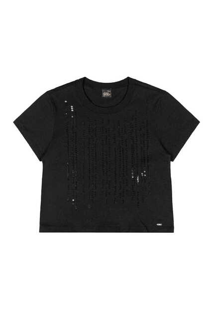 Blusa com Paetê Juvenil Gloss