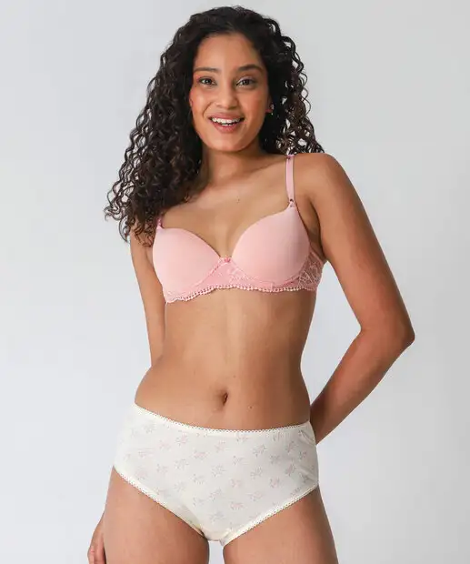 Kit 2 Calcinhas Alta Marisa Rosa