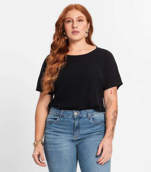 Image_Blusa Feminina Plus Size Secret Glam Preto